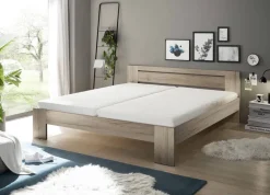 Futonbett Cannes Eiche San-Remo Nachbildung Liegefläche B/L: ca. 180x200 cm