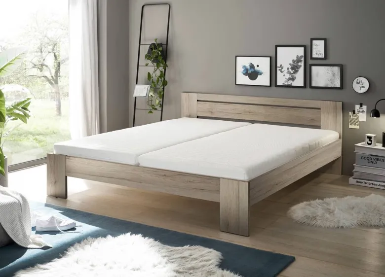 Futonbett Cannes Eiche San-Remo Nachbildung Liegefläche B/L: ca. 180x200 cm