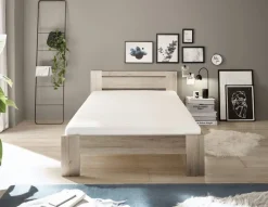 Futonbett Cannes Eiche San-Remo Nachbildung Liegefläche B/L: ca. 120x200 cm