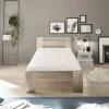Futonbett Cannes Eiche San-Remo Nachbildung Liegefläche B/L: ca. 90x200 cm