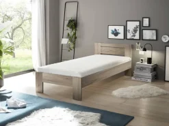 Futonbett Cannes Eiche San-Remo Nachbildung Liegefläche B/L: ca. 90x200 cm