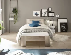 Futonbett Cannes Eiche San-Remo Nachbildung Liegefläche B/L: ca. 90x200 cm