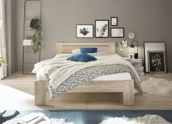 Futonbett Cannes Eiche Sonoma Nachbildung Liegefläche B/L: ca. 140x200 cm