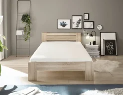 Futonbett Cannes Eiche Sonoma Nachbildung Liegefläche B/L: ca. 120x200 cm