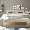 Futonbett Cannes Eiche Sonoma Nachbildung Liegefläche B/L: ca. 180x200 cm