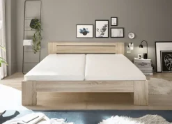 Futonbett Cannes Eiche Sonoma Nachbildung Liegefläche B/L: ca. 180x200 cm