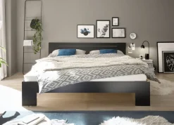 Futonbett Cannes schwarz Liegefläche B/L: ca. 180x200 cm