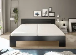 Futonbett Cannes schwarz Liegefläche B/L: ca. 180x200 cm