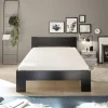Futonbett Cannes schwarz Liegefläche B/L: ca. 120x200 cm