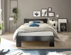 Futonbett Cannes schwarz Liegefläche B/L: ca. 120x200 cm