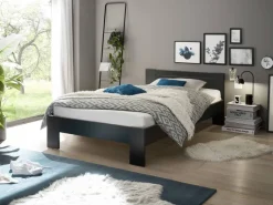 Futonbett Cannes schwarz Liegefläche B/L: ca. 120x200 cm