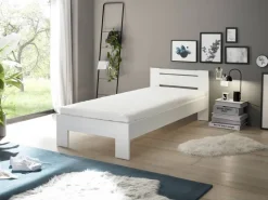 Futonbett Cannes weiß Liegefläche B/L: ca. 90x200 cm