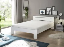 Futonbett Cannes weiß Liegefläche B/L: ca. 140x200 cm
