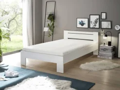 Futonbett Cannes weiß Liegefläche B/L: ca. 120x200 cm