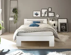 Futonbett Cannes weiß Liegefläche B/L: ca. 120x200 cm