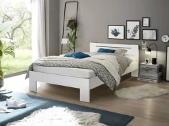 Futonbett Cannes weiß Liegefläche B/L: ca. 120x200 cm
