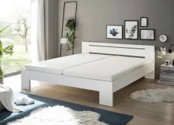 Futonbett Cannes weiß Liegefläche B/L: ca. 180x200 cm