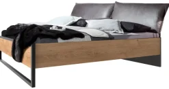 Futonbett Detroit Plankeneiche Nachbildung B/H/T: ca. 180x100x210 cm Liegefläche B/L: ca. 180x200 cm