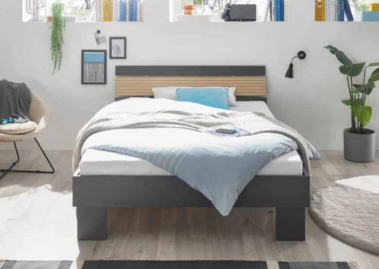 Futonbett Jolka Graphit Liegefläche B/L: ca. 140x200 cm