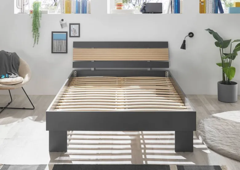 Futonbett Jolka Graphit Liegefläche B/L: ca. 140x200 cm