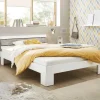 Futonbett Lyon weiß Beton Optik Liegefläche B/L: ca. 140x200 cm