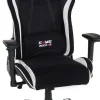 Gaming-Sessel Game-Rocker schwarz weiß Kunstleder Microfaser