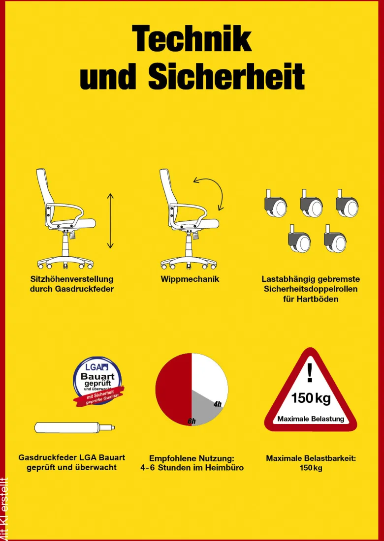 Gaming-Sessel Game-Rocker schwarz weiß Kunstleder Microfaser