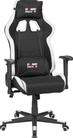Gaming-Sessel Game Rocker schwarz weiß