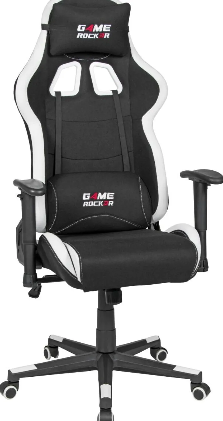 Gaming-Sessel Game Rocker schwarz weiß