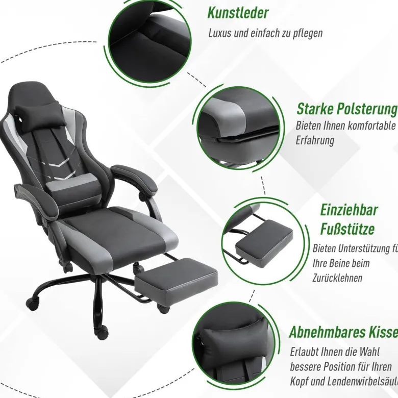Gaming-Sessel 921-279 schwarz