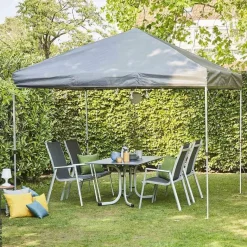 Gardamo Pavillon EASYUP Stahl Polyester B/H/L: ca. 300x270x300 cm