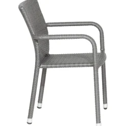 Gardamo Sessel 2er Set MINAS titanfarbig Kunststoff B/H/L: ca. 57x85x61 cm