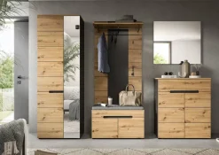 Garderobe Canu basaltgrau Nachbildung Artisan Nachbildung B/H/T: ca. 255x190x37 cm