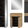Garderobe Canu basaltgrau Nachbildung Artisan Nachbildung B/H/T: ca. 220x190x37 cm