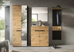 Garderobe Canu basaltgrau Nachbildung Artisan Nachbildung B/H/T: ca. 220x190x37 cm