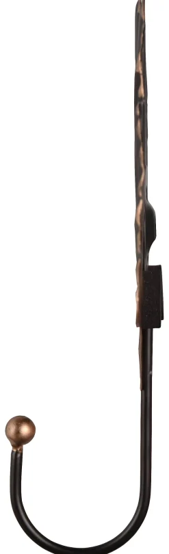 Garderobenhaken Merle schwarz gold Optik Metall B/H/T: ca. 15x15x4 cm