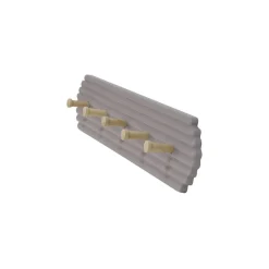 Garderobenleiste Dani grau MDF B/H/T: ca. 50x10x4,5 cm