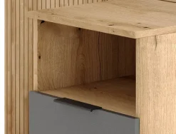 Garderobe NORDIC Eiche Evoke Oak Nachbildung Graphit B/H/T: ca. 100x204x40 cm