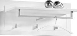 Garderobenpaneel Atlanta weiß Hochglanz B/H/T: ca. 90x39x32 cm