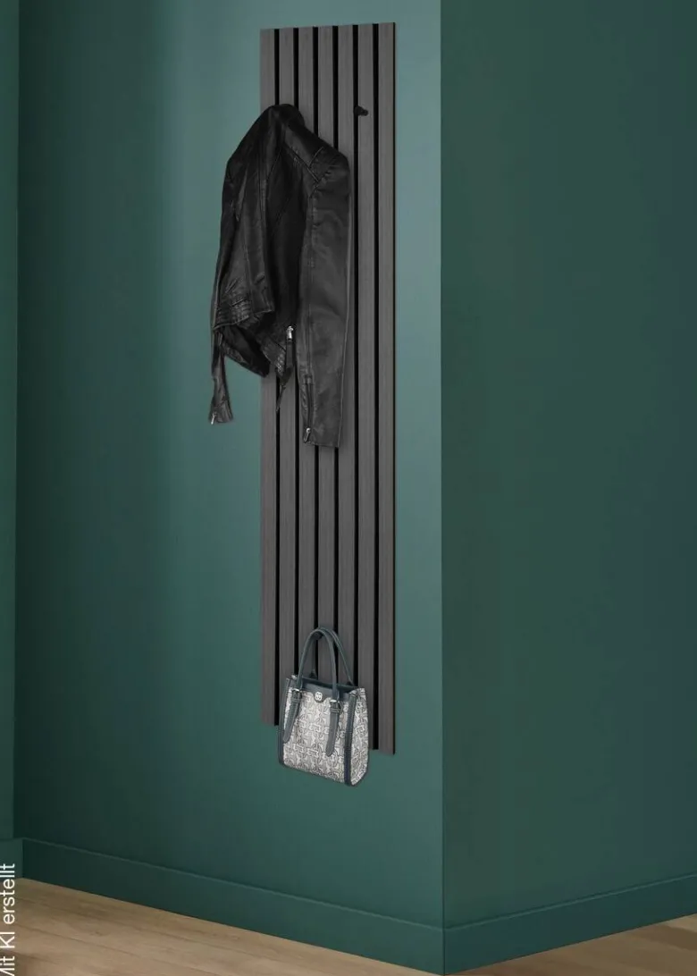 Garderobenpaneel Grace Eiche dunkel Nachbildung B/H/T: ca. 25x160x7 cm