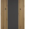 Garderobenpaneel Lagos Eiche Artisan Nachbildung anthrazit B/H/T: ca. 80x150x28 cm