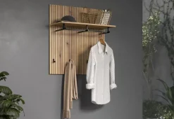 Garderobenpaneel Pure Bliss Eiche Evoke Oak Nachbildung B/H/T: ca. 80x84x28 cm