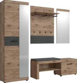 Garderobenpaneel Roxy Eiche Viking Nachbildung B/H/T: ca. 80x107x31 cm