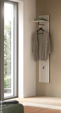Garderobenpaneel STATION Cashmere B/H/T: ca. 31x27x160 cm