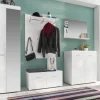 Garderobenschrank Amanda weiß Hochglanz B/H/T: ca. 62x195x38 cm