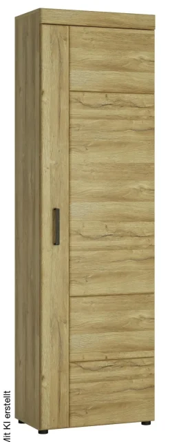 Garderobenschrank Cortina Eiche Grand-Son Nachbildung B/H/T: ca. 58x195x38 cm