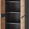 Garderobenschrank Memphis Eiche Artisan Nachbildung Graphit B/H/T: ca. 65x197x38 cm