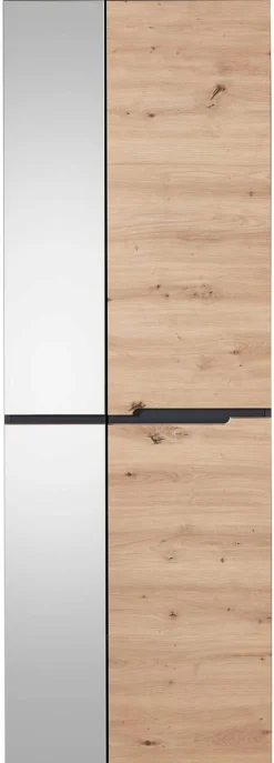 Garderobenschrank Memphis Eiche Artisan Nachbildung Graphit B/H/T: ca. 65x197x38 cm