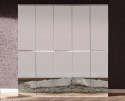 Garderobenschrank Mirror weiß B/H/T: ca. 185x191x34 cm