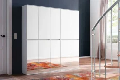 Garderobenschrank Mirror weiß B/H/T: ca. 185x191x34 cm